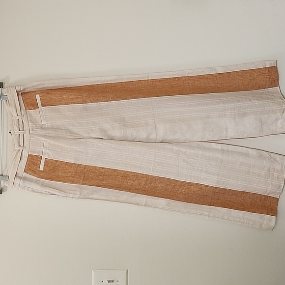 Anthropologie Ett TWA  100% Linen Wide Leg Pants Size 4 - Picture 10 of 16